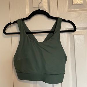 Green fabletics sports bra